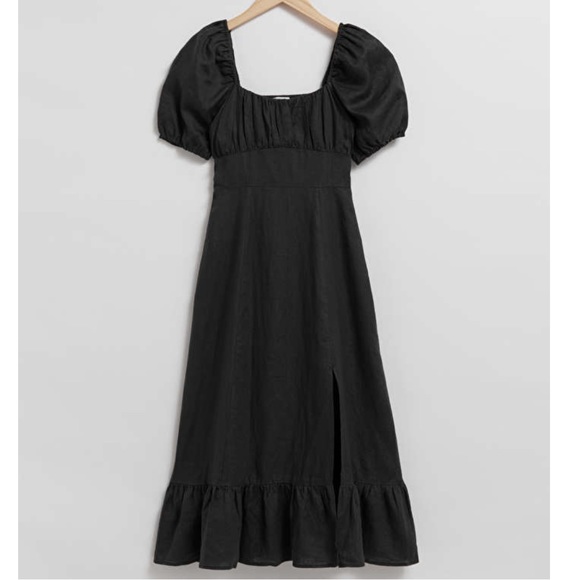 & Other Stories puff sleeve midi dress - 6 - Picture 5 of 5